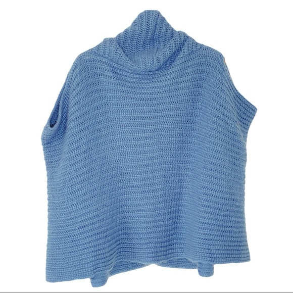 Harve Benard Blue Open Front Shrug One Size - Picture 3 of 4